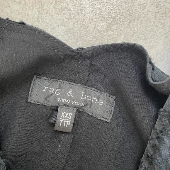 Rag and Bone Colette Slip Dress Black Women XXS - Picture 6 of 7